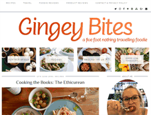 Tablet Screenshot of gingeybites.com